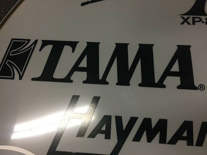 TAMA Black Replica Logo Vintage Replacement Sticker (Hi Quality 3M!) BD-31A