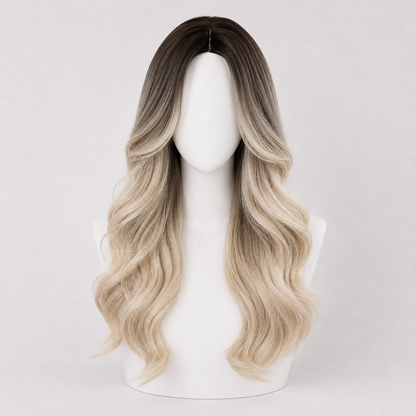 "Taylor" - Long Ombre Blonde Body Wave Wig