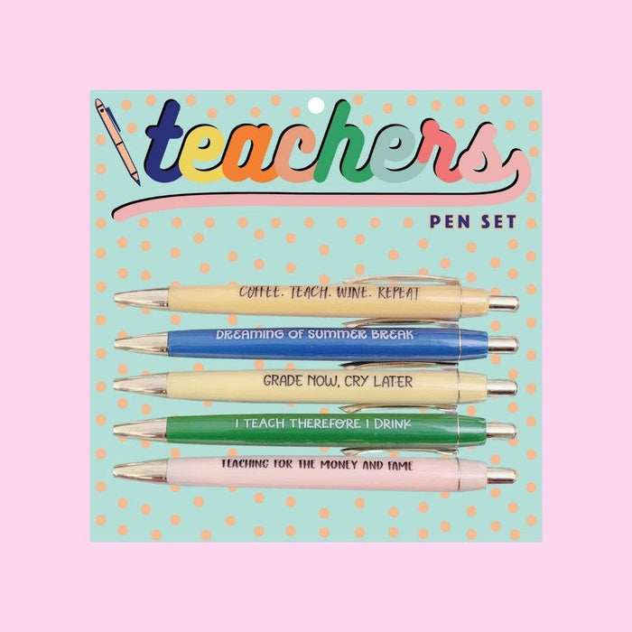 Teachers Pen Set (funny gift, pens, school, pens)
