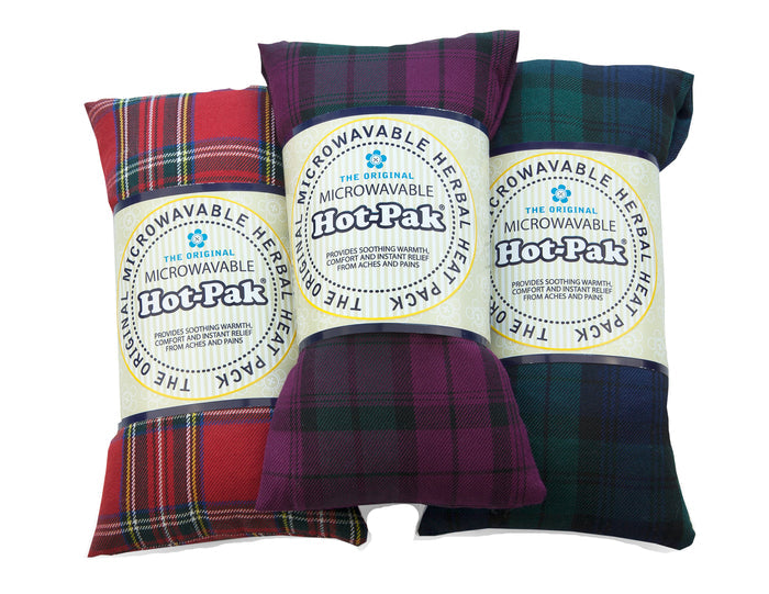 The Original Microwaveable Herbal Heat Pack - Tartan (Colours Vary)