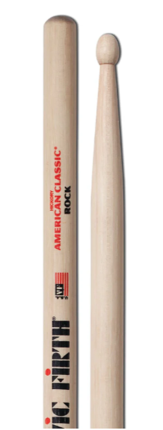 Vic Firth American Classic Rock (Pair) Drum Sticks Wood Tip